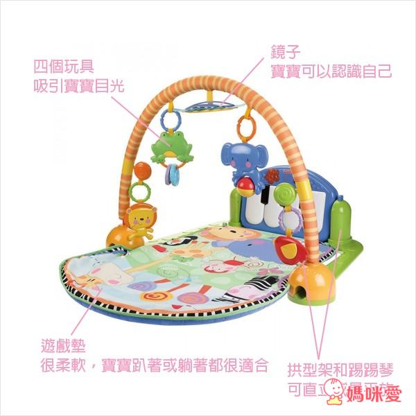 《Fisher-Price費雪》踢踢琴三合一遊戲墊 / 可攜式兩用安撫躺椅