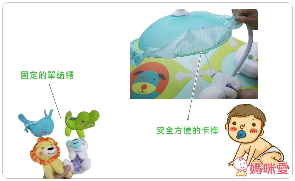 《Fisher-Price 費雪》床頭兩用音樂投射聲光吊鈴+踢踢腳小鋼琴+小猴子手推車玩具+長頸鹿音樂玩具