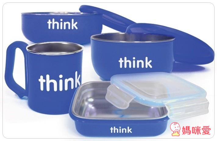(新色加入!)美國Thinkbaby無毒不鏽鋼兒童餐具組 / 德國不鏽鋼歪頭小鴨湯匙