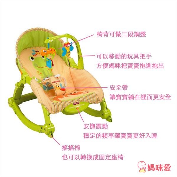 《Fisher-Price費雪》踢踢琴三合一遊戲墊 / 可攜式兩用安撫躺椅