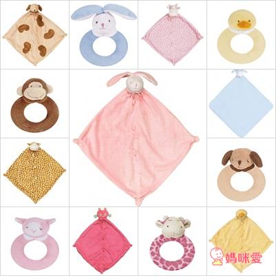 《快速團》Angel Dear可愛動物家族 安撫巾 / 手搖鈴環