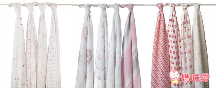 《Aden+Anais》嬰兒棉紗包巾 / 竹纖維款禮盒 / 幼兒圍兜 / 寶寶拍嗝巾