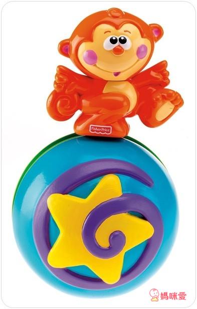 《Fisher-Price 費雪》小猴子固齒器 / 彩虹疊疊杯 / 小猴子滾輪玩具 / 猴子推車音樂玩具 / 床頭聲光兩用鈴