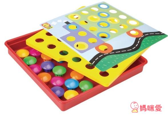 【法國DJECO】小童款 手作風質感木玩。【美國ALEX】小手鈕釦拼拼樂 / 小手穿線樂