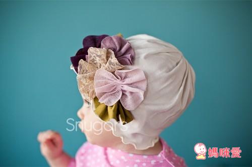 美國 Gracious May - Snugars純棉手工帽-彩色條紋 (1-3Y)