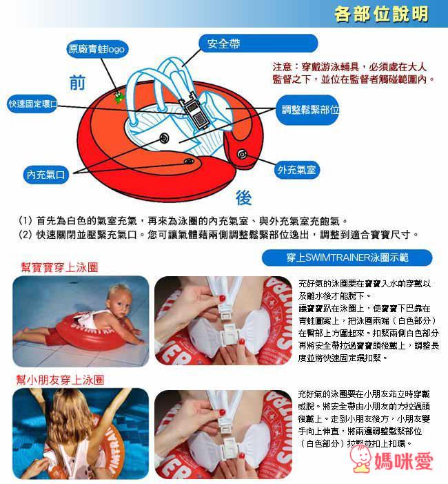 德國 Swimtrainer 學習泳圈 