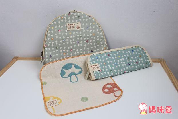 《日本Hoppetta》六層紗防踢被/ 蘑菇棉被/ 保溫保冷提袋/ 保暖披巾 / 外出收納包