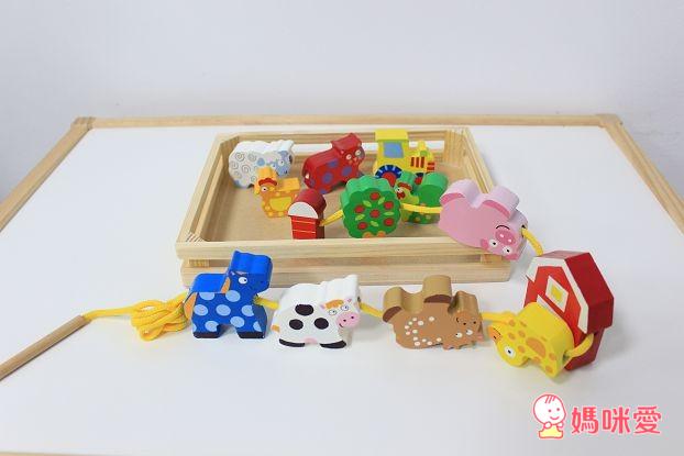 【法國DJECO】小童款 手作風質感木玩。【美國ALEX】小手鈕釦拼拼樂 / 小手穿線樂