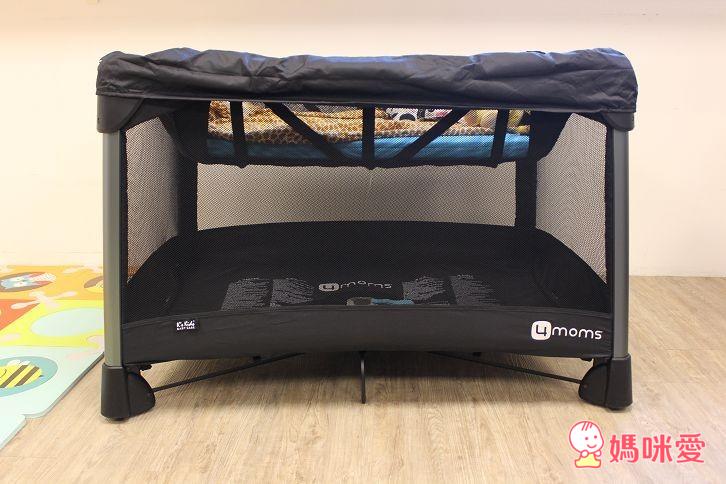 【媽咪愛♥獨家首賣】4moms 遊戲床(嬰兒網床) 單手即搞定遊戲床的展開及收納