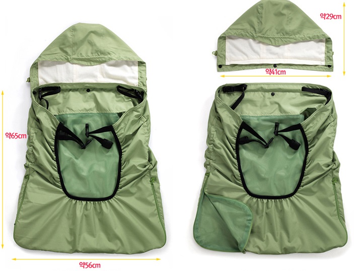 《韓國pognae》嬰兒雙肩背巾 / 三合一坐墊式背巾 / 防風保暖袍 / 口水巾