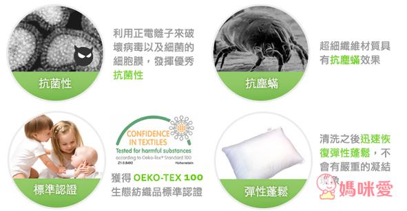 美國《Milo&Gabby》防蟎天絲枕 / 超涼感排汗抗菌黑米枕