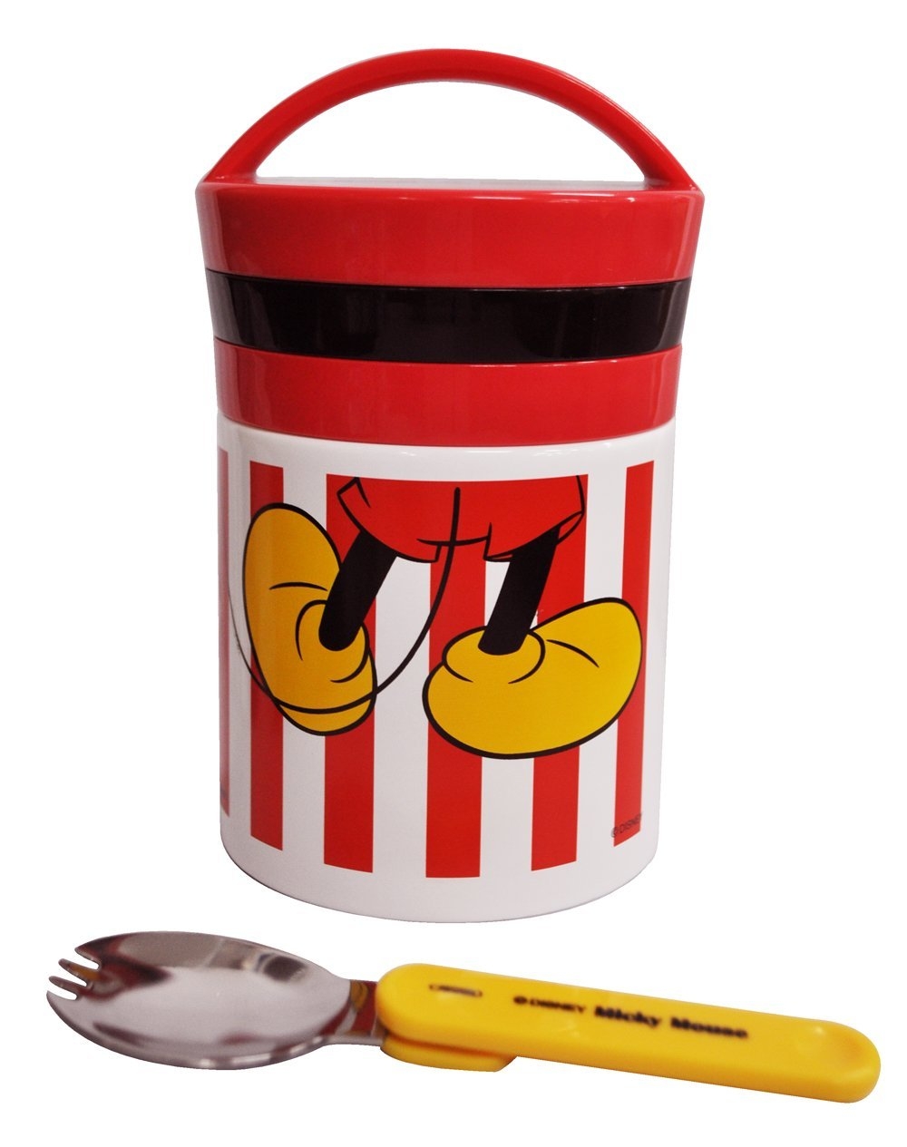 米奇紅條紋復古造型保溫 / 保冷瓶