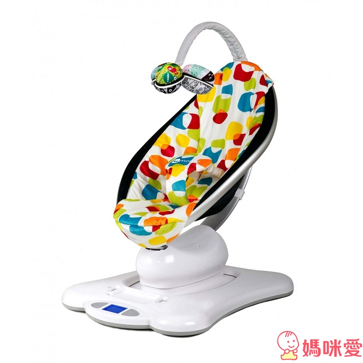 【美國 4moms】單手收納 寶寶遊戲網床 / 圓弧設計 自然擺動 嬰兒電動安撫椅