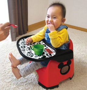 日本製迪士尼兒童餐椅 + 專屬可拆裝桌面組合