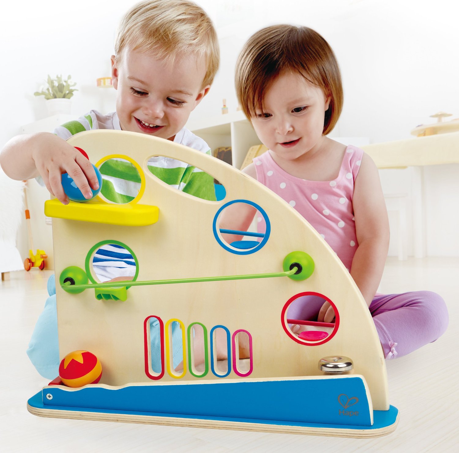 《德國 Hape》幼兒玩具優質無毒木製玩具/小木馬/學習盒/積木拼圖(2歲以下適用)