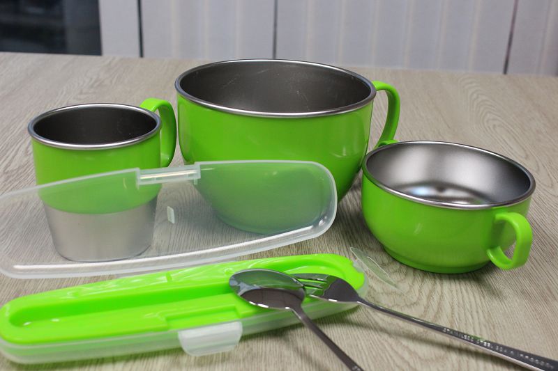 《美國 innobaby 不鏽鋼餐具》車車餐盤組 /  不鏽鋼餐具  / 固齒器