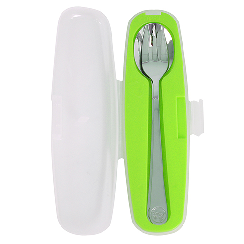 《美國 innobaby 不鏽鋼餐具》車車餐盤組 /  不鏽鋼餐具  / 固齒器