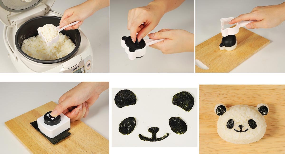 【預購至9/22】《料理好幫手》列車飯團壓模器 / 笑臉海苔打洞器 / 熊貓吐司模具
