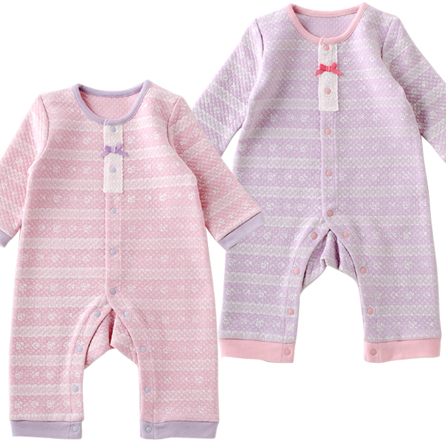 日本Chuckle Baby - 草莓紅水玉長袖包屁衣