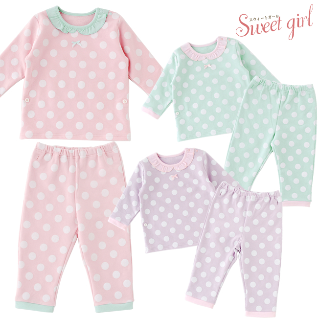 日本Chuckle Baby - 草莓紅水玉長袖包屁衣