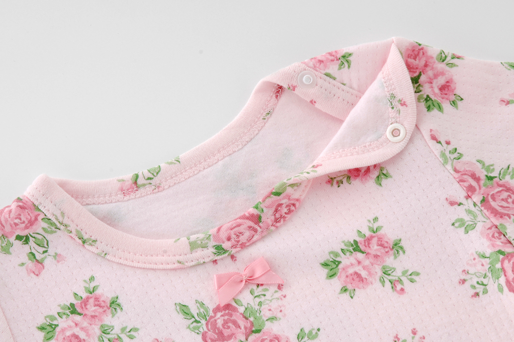 日本Chuckle Baby - 草莓紅水玉長袖包屁衣