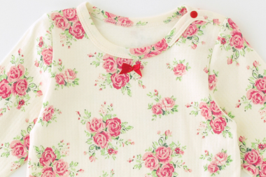 日本Chuckle Baby - 草莓紅水玉長袖包屁衣