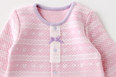 日本Chuckle Baby - 草莓紅水玉長袖包屁衣