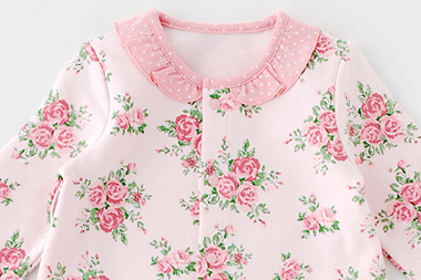 日本Chuckle Baby - 草莓紅水玉長袖包屁衣