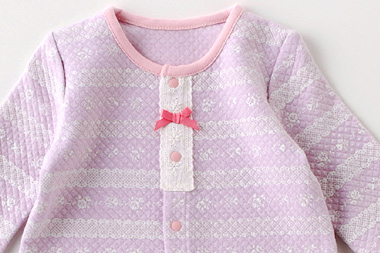 日本Chuckle Baby - 草莓紅水玉長袖包屁衣