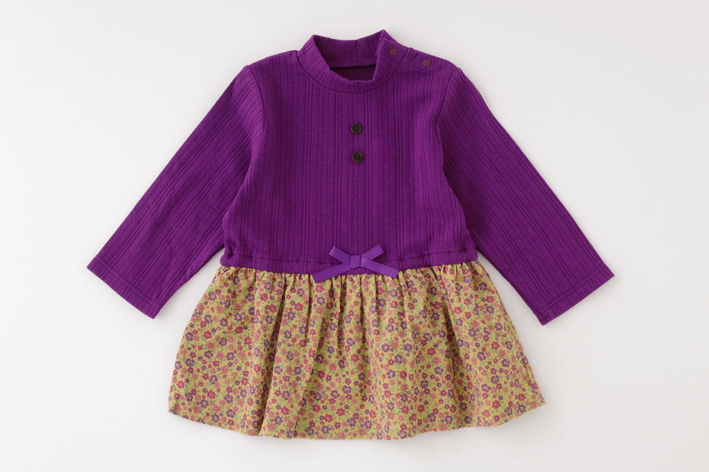 日本Chuckle Baby - 草莓紅水玉長袖包屁衣