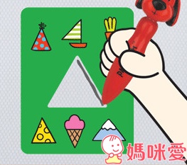 形狀學習卡可以一邊鍛鍊小手肌肉,一邊認識這些常見形狀