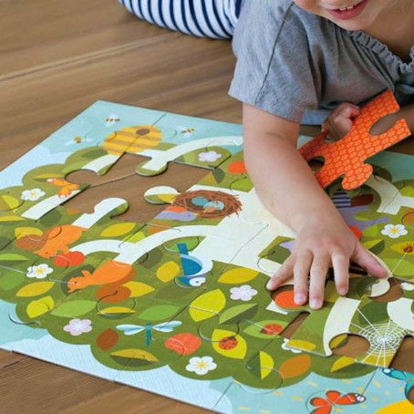 美國 Petitcollage 益智玩具 地板拼圖