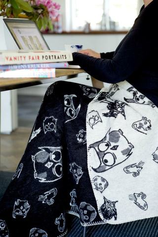 【瑞典Fabulous goose】北歐風100%純棉 / 有機棉 輕暖刷毛毯