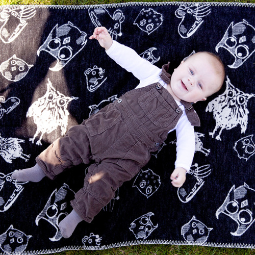 【瑞典Fabulous goose】北歐風100%純棉 / 有機棉 輕暖刷毛毯