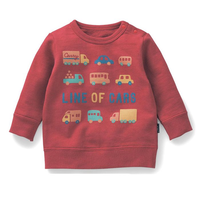 ✿日本千趣會 印花鋪棉上衣-紅色車車 90cm