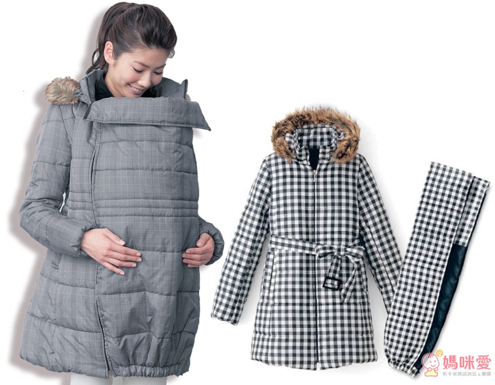 日本設計 孕媽咪 / 背巾媽咪 / 時尚媽咪「3WAY擴充式」保暖防風外套