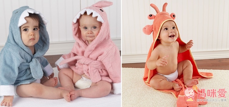 【預購團】《美國Baby Aspen》動物造型嬰兒連帽浴袍 0-9M寶寶適合(預購至12/07)