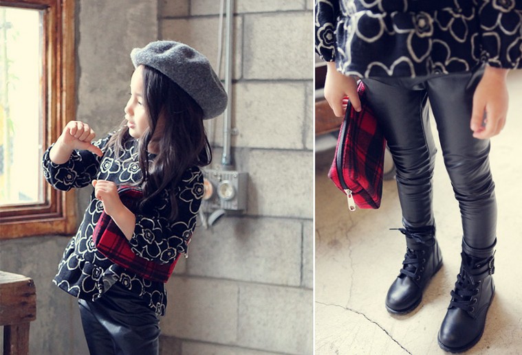 【換季回饋現折50元起】《韓國 jkids》個性上衣、罩衫 / 皮草外套 / 假兩件內搭褲