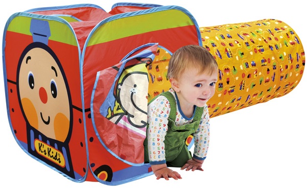 【美國K's Kids 益智玩具】 寶寶的秘密基地 立體魔法球屋 / 立體火車站 / 幼兒布書組