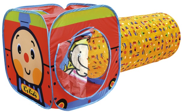 【美國K's Kids 益智玩具】 寶寶的秘密基地 立體魔法球屋 / 立體火車站 / 幼兒布書組