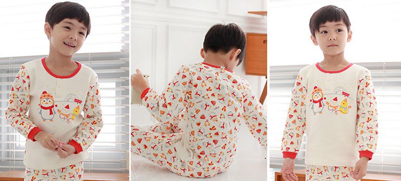 【換季回饋現折50元】《韓國with organic》冬厚有機棉家居服(適1~7歲)