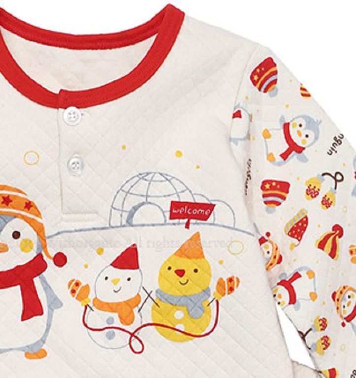 【換季回饋現折50元】《韓國with organic》冬厚有機棉家居服(適1~7歲)