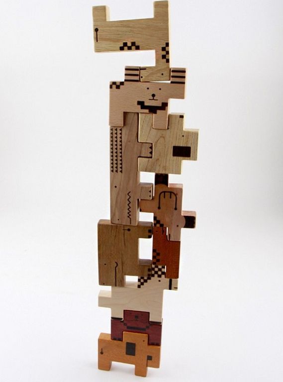 100%天然原木【韓國 Soopsori積木玩具】 磁性積木 / 車車積木 / 動物積木