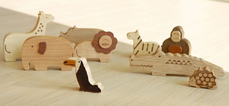 100%天然原木【韓國 Soopsori積木玩具】 磁性積木 / 車車積木 / 動物積木