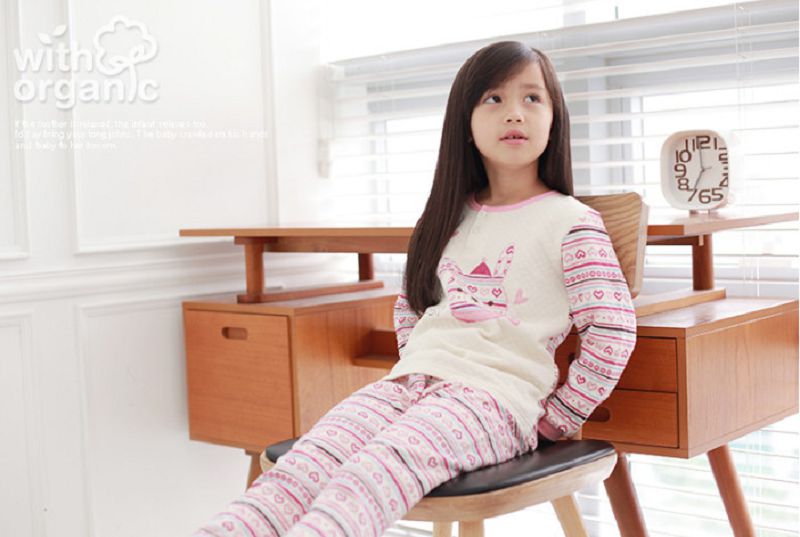 【換季回饋現折50元】《韓國with organic》冬厚有機棉家居服(適1~7歲)