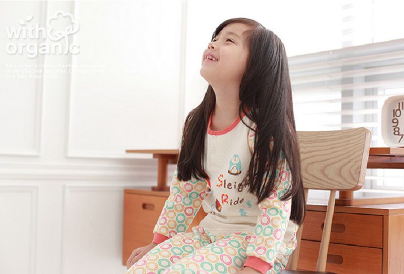【換季回饋現折50元】《韓國with organic》冬厚有機棉家居服(適1~7歲)