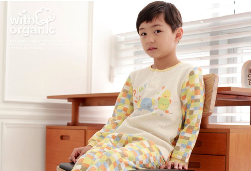 【換季回饋現折50元】《韓國with organic》冬厚有機棉家居服(適1~7歲)