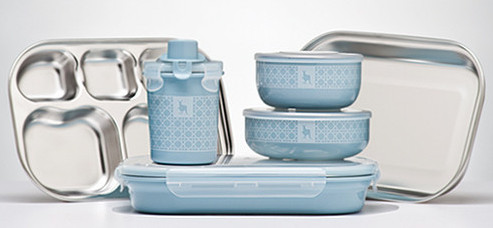 美國 Kangovou 小袋鼠不鏽鋼餐具組