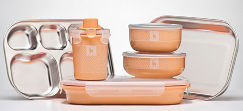 美國 Kangovou 小袋鼠不鏽鋼餐具組