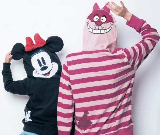 【預購團】日本千趣會 超人氣迪士尼人物 春季薄棉 連帽外套 / 擁抱款T-shirt(親子裝)